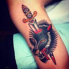 Josh Stephens Wolf Tattoo Traditional Tattoos Traditional Tattoo