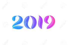 Celebrating the new year may be a tradition that's as old as time, but your happy new year's day greeting card doesn't have to be. Happy New Year 2019 Greeting Card Design Royalty Free Cliparts Vectors And Stock Illustration Image 109431063