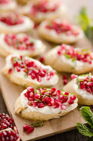 Pomegranate Goat Cheese Crostini Easy 5 Ingredient Appetizer