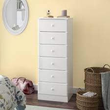 Opt for narrow and tall chest of drawers where you're limited on floor space, and wide chest of drawers for when you have a large bedroom and want to make a statement with your furniture. Tall Dressers Wayfair