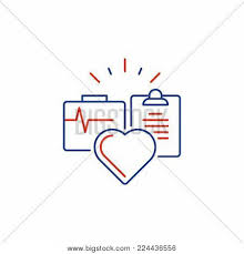 Basic page sidebar menu isss. Cardiovascular Disease Prevention Program Heart Diagnostic Medical Insurance Policy Concept Logo Medicine Protection Check Up Clip Board Suite Of Services Vector Mono Line Icon Poster Id 224436556