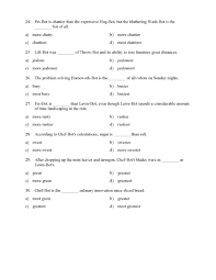Comparative and superlative of adjectives. Comparative And Superlative Adjectives Test With Giant Robots Reading Level 3 Preview