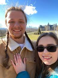 Beyond excited for my nephew, Carlisle Hathaway and his beautiful fiancé,  Lyana Hunt! We are so happy for you two!!! #engaged #biltmoreestate  #soproud 😭❤️💍🍾🥂