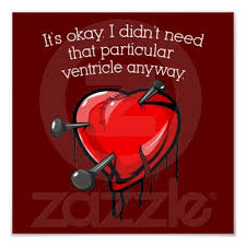 Anti Valentine Broken Heart Poster Zazzle Com Broken Heart Heartbreak Art Valentine Quotes