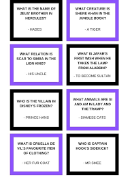 What can i say, it comes . Disney Villains Trivia Quiz Free Printable The Life Of Spicers