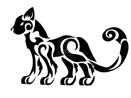 Tribal Baby Animal Designs How To Draw A Tribal Cat Apps Directories Tribal Animals Animal Drawings Animals