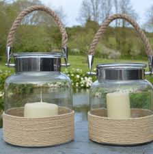 Get the best deal for glass mason jar candle lanterns from the largest online selection at ebay.com. Glass Jar Candle Lantern With Rope Handle By Za Za Homes Notonthehighstreet Com
