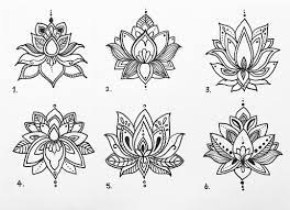 Outline lotus tattoo on wrist. Mandala Lotus Flower Tattoo Outline Novocom Top