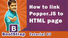 How to link Popper.js to HTML page | How to use Popper.js in HTML ...