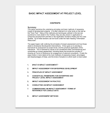 We have a great hope these impact assessment template excel images gallery can be a direction for you, bring you more references and also present you what you looking for. Impact Assessment Template 5 For Word Excel Pdf
