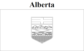 The united kingdom flag with a golden crown in its center appears on the top half of the sticker, and a rising, yellow sun in front of wavy, blue lines on a white background appears. Blog De Linguagens Alberta Flag Coloring Page
