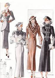 Designs For My Winter Wardrobe 1930s Fashion Vintage Outfits Retro Fashion