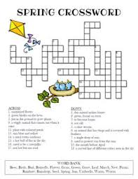 Check spelling or type a new query. Spring Crossword Puzzle Color And Bw Versions Crossword Puzzle Crossword Printable Puzzles For Kids
