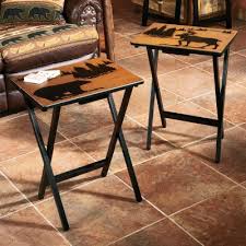 Join prime to save $10.00 on this item. Wilderness Tv Trays Set Of 4 Tv Tray Set Cabin Furniture Furniture