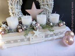 Adventskranz Adventsschale Handgearbeitetes Unikat Aus Haltbaren Materialie Christmas Advent Wreath Christmas Centerpieces Rose Gold Christmas Decorations