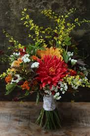 Red yellow and white wedding bouquets. Orange Red Yellow White Green Bridal Bouquet Wedding Dalia S Nine Bark Statice Natural Wild Ideen Fur Die Hochzeit Hochzeit