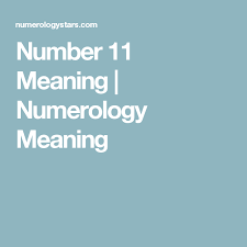 number 11 meaning numerology meaning spirituality