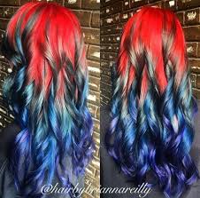 Red Black Blue Dyed Hair Color Inspiration Hairbybriannareilly Hair Inspiration Color Hair Dye Colors Red Hair Color
