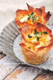Kurbis Und Feta Im Filoteig Rezept Fingerfood Als Toller Snack Selina Vorspeisenrezept In 2020 Filoteig Rezepte Rezepte Filoteig