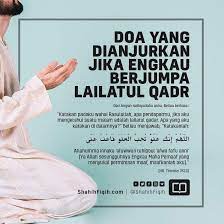 Kisah Doa Lailatul Qadar Sembahyang Agama Ramadan