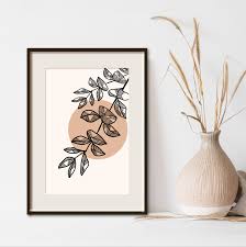 Here, your favorite looks cost less than you thought possible. Boho Leaf Wall Art Set Of 3 Prints Abstract Gallery Wall Set Boho Wall Line Art Frappypie