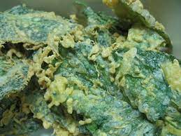 Resepi Kerepek Bayam Bahan Bahan 500gm Sayur Bayam Ambil Daun Sahaja 100gm Tepung Beras 2 Ulas Bawang Putih Dikisar Halus 1 Sudu Teh Ud Kari Keripik Bayam