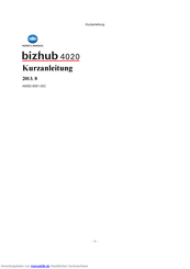 Is the bizhub 4020i an a4 or a4 printer? Konica Minolta Bizhub 4020 Handbucher Manualslib