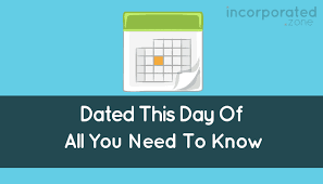 A contract does not need a date to be valid. Dated This Day Of Meaning In Contracts All You Need To Know