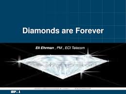 Diamonds are Forever Eli Ehrman , PM , ECI Telecom.