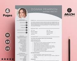 Professional Resume Template For Ms Word 4 Pages Modern Cv Template Contains 4 Fully Ed Plantillas De Curriculum Vitae Para Word Curriculum Profesional Free