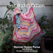 From pandas, to rabbits, turtles and mice and everything nice! Revival Hippie Purse Creative Crochet Workshop