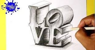 Como Aprender A Dibujar Letras En 3d Dibujando Letras Dibujos De Amor Dibujos