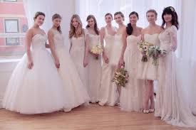 The style of short dresses tends to be a good fit with outdoor, beach, and more casual weddings for brides who want to wear white, bridal gown with a skirt that falls above the knee. Wedding Dresses At Bridal Fashion Week Spring Summer 2017 Popsugar Fashion Uk