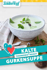 Kalte Gurkensuppe Mit Joghurt Rezept Fur Den Thermomix Rezept Gurkensuppe Kalte Gurkensuppe Gurkensuppe Thermomix