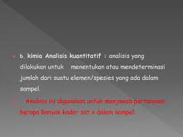 Adakah cara lain untuk mengidentifikasi suatu larutan? Ruang Lingkup Kimia Analisis Ppt Download