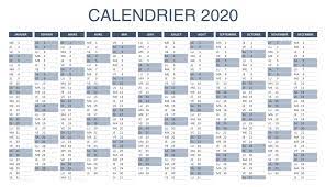 Vous pourrez télécharger et imprimer gratuitement notre calendrier scolaire complet 2019 et 2020 au format pdf ou jpg. Calendrier 2020 Excel Et Pdf A Telecharger Et Imprimer
