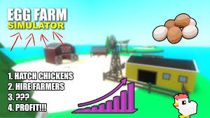 Egg Farm Simulator Roblox Farm Eggs Farming Simulator Simulation