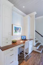 Kitchen Desk Ideas Kitchen Desk Design Custom Kitchen Desk With Stained Wood Countertop Side Cabinet Uppers Rest On Cou Built In Desk Home Office Decor Home