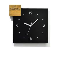 Combining two of today's top style trends in one piece, this wall clock will fit seamlessly into many different design themes. Modern Square Black Aluminum Wall Clock Fiber Laser Engraving Housewarming Gift Clock Decor Silent Wall Clock Minimalist Clock Amazon Co Uk Handmade