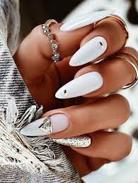20 Elegant White Nail Designs To Copy In 2021 The Trend Spotter Imo, white nail art is the perfect way to spice up a classic green mani. 20 elegant white nail designs to copy