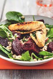 Herb Stuffed Quorn Meatless Fillets With Beet Bulgur Salad Recipe Chicken Fillet Recipes Quorn Quorn Recipes