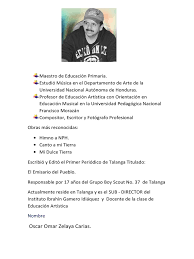 Biografia Omar Zelaya