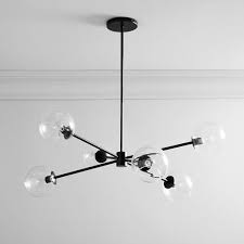 West elm's modern chandeliers and pendant lights add just the right amount of illumination to any room. Staggered Glass 6 Light Chandelier Clear