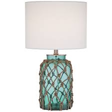 pin by lamps plus on rope table lamps in 2021 rope table lamps blue glass bottles glass table lamp