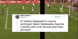 Galatasaray'da ise bu rakam 1. Hatayspor Galatasaray Macina Damga Vuran Hakem Kararlari Ve Sosyal Medyadan Tepkiler