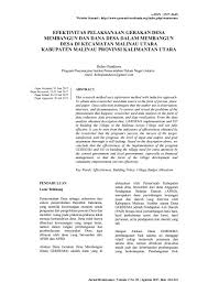 Kabupaten malinau adalah salah satu kabupaten di provinsi kalimantan utara, indonesia. Efektivitas Pelaksanaan Gerakan Desa Membangun Gerdema Dan Dana Desa Dd Dalam Membangun Desa Di By Jurnal Renaissance Issuu