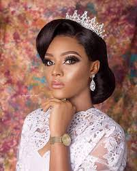 Today S Bridal Beauty Is Bronzy With A Glossy Twist Bellanaija Weddings Bridal Hair And Makeup Wedding Hair And Makeup Bridal Hair Inspiration
