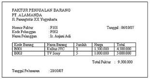 5 cara membuat faktur pembelian. Contoh Faktur Penjualan Dan Pembelian
