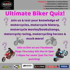 Ultimate Biker Quiz! Just for fun, test your motorcycle knowledge!Mono  Motorcycles