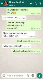 Maybe you would like to learn more about one of these? Sasa Twit On Twitter Akhirnya Ktemu Bukti Ss Chatnya Guys Nah Disini Uncle Muthu Sama Ros Telponan Bahas Tentang Ros Yang Open Bo Guys